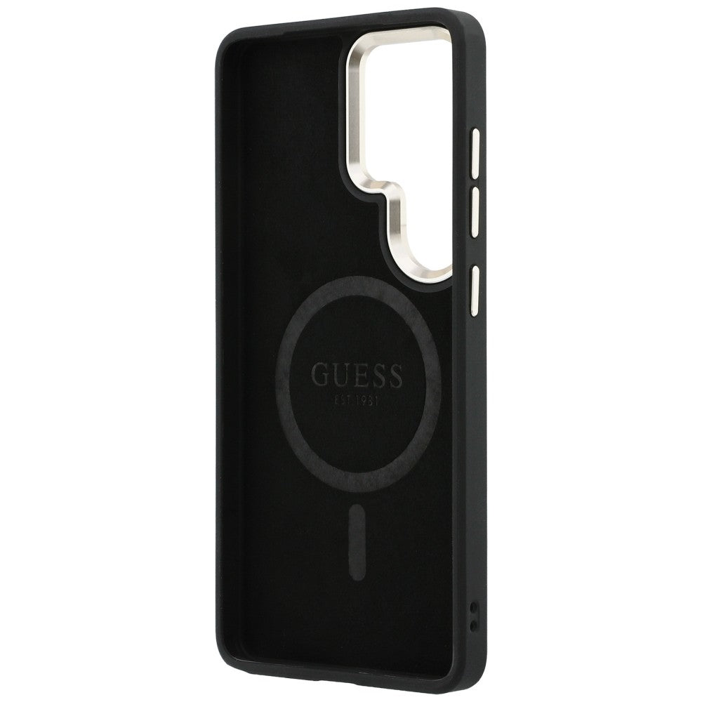 MagSafe tok Samsung Galaxy S26 Ultra S948-hez, Guess, 4G Embossed Ring, Kék