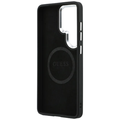 MagSafe tok Samsung Galaxy S26 Ultra S948-hez, Guess, Embossed Ring Triangle Logo, Fekete
