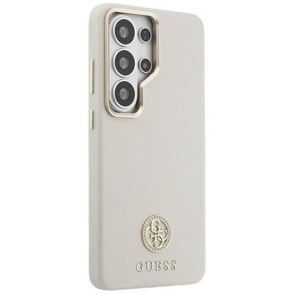 MagSafe tok Samsung Galaxy S26 Ultra S948-hez, Guess, Rhinestone Round Logo, Bézs