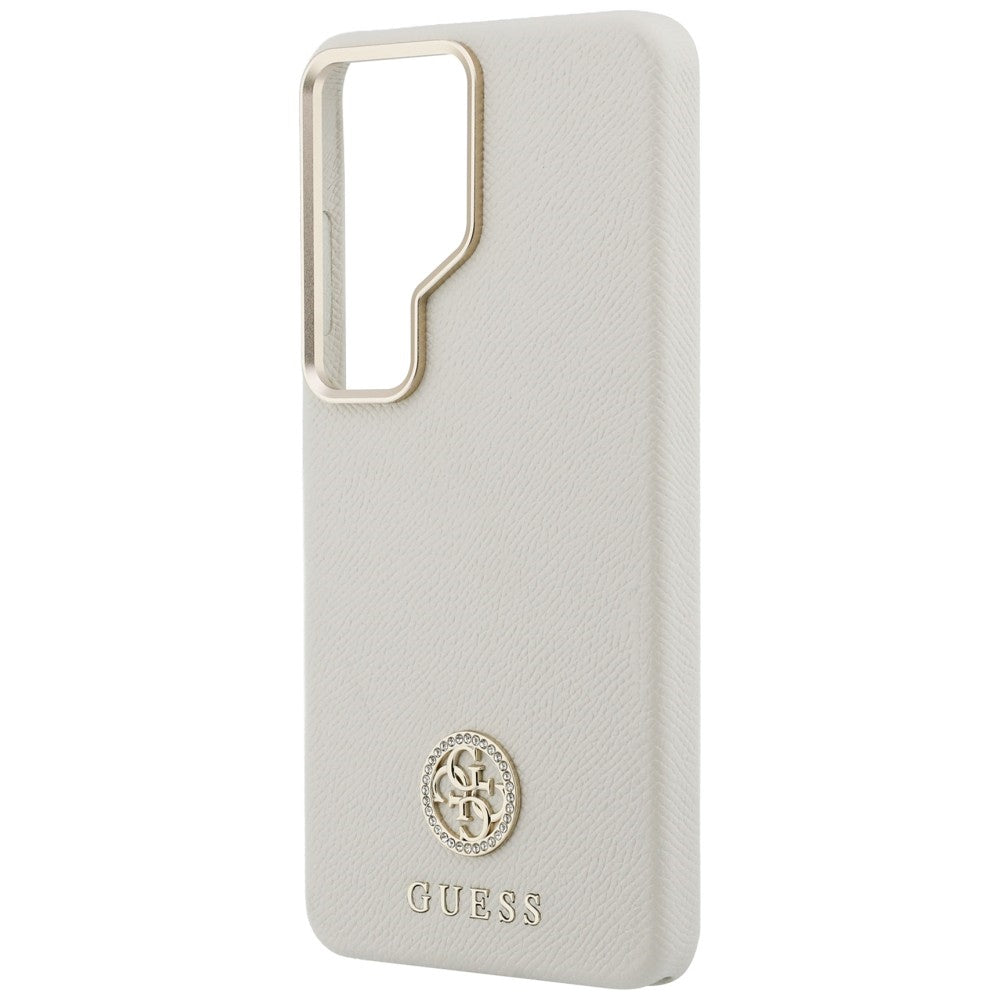 MagSafe tok Samsung Galaxy S26 Ultra S948-hez, Guess, Rhinestone Round Logo, Bézs