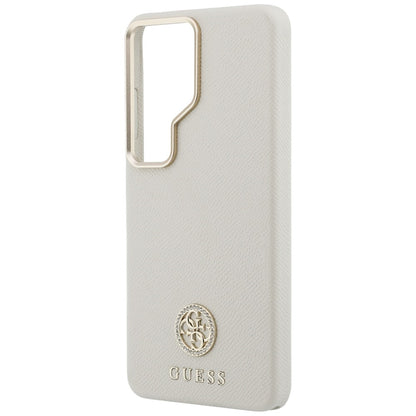 MagSafe tok Samsung Galaxy S26 Ultra S948-hez, Guess, Rhinestone Round Logo, Bézs