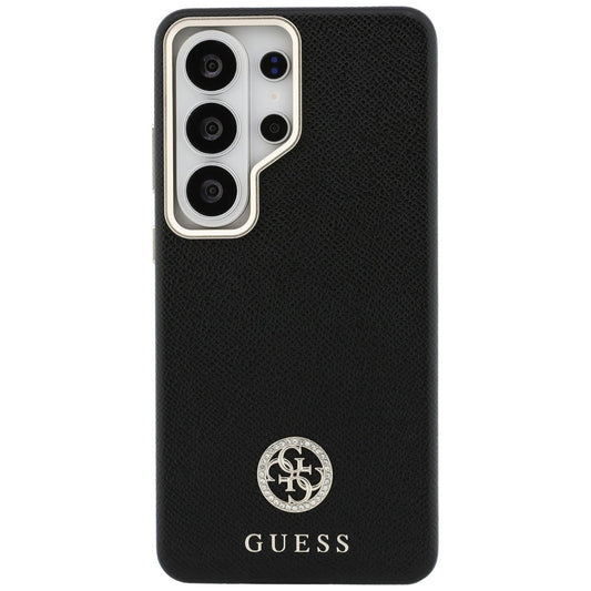 MagSafe tok Samsung Galaxy S26 Ultra S948-hez, Guess, Rhinestone Round Logo, Fekete