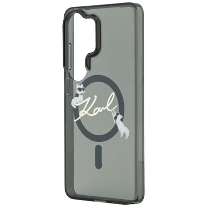 MagSafe tok Samsung Galaxy S26 Ultra S948-hez, Karl Lagerfeld, IML Choupette Karl Script Logo, Fekete