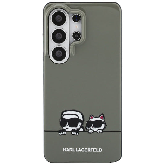 MagSafe tok Samsung Galaxy S26 Ultra S948-hoz, Karl Lagerfeld, IML Karl & Choupette Peekaboo Logo, Fekete