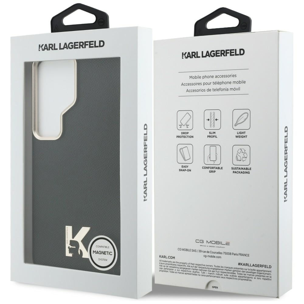 MagSafe tok Samsung Galaxy S26 Ultra S948-hez, Karl Lagerfeld, Karl Head Logo, Fekete