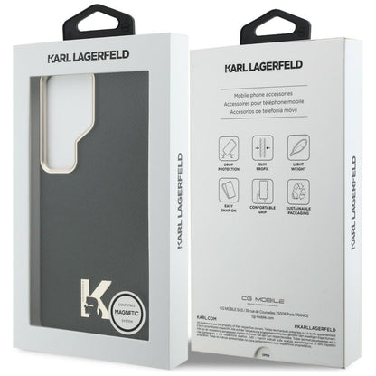 MagSafe tok Samsung Galaxy S26 Ultra S948-hez, Karl Lagerfeld, Karl Head Logo, Fekete