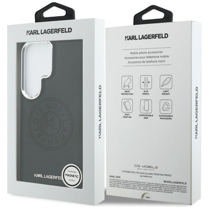 MagSafe tok Samsung Galaxy S26 Ultra S948-hez, Karl Lagerfeld, Karl Round Point Logo, Fekete