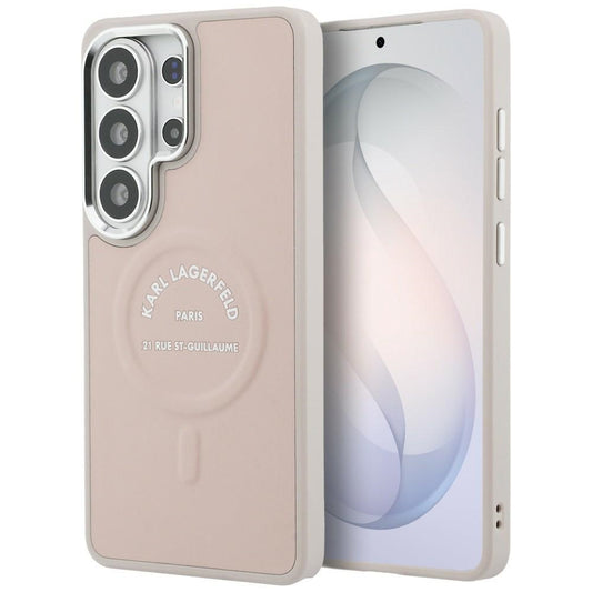 MagSafe Case for Samsung Galaxy S26 Ultra S948, Karl Lagerfeld, Karl RSG Logo, Pink