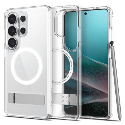 MagSafe Case for Samsung Galaxy S26 Ultra S948, Spigen, Ultra Hybrid S, White Transparent ACS11032