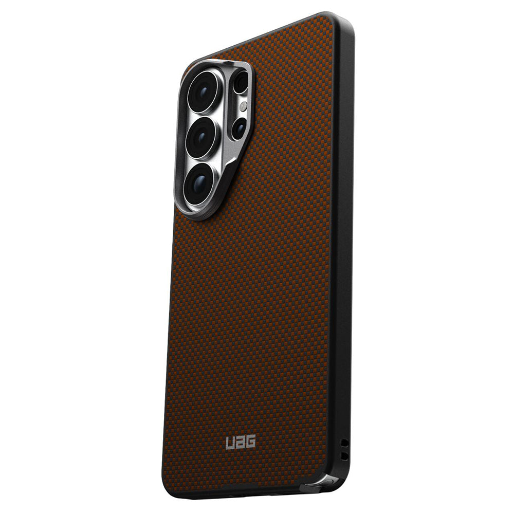 MagSafe Case for Samsung Galaxy S26 Ultra S948, Urban Armor Gear, Fibr Armr, Orange Black