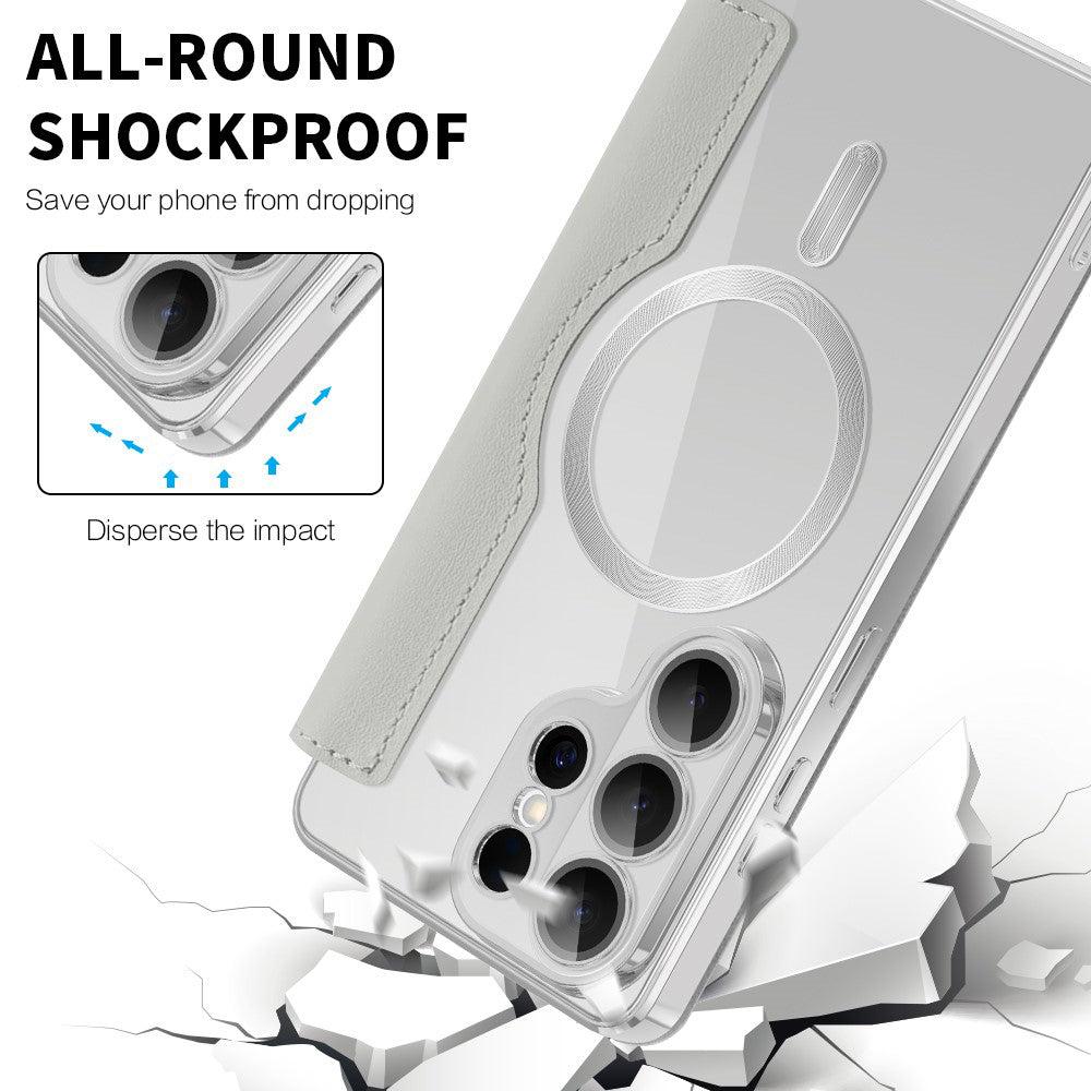 MagSafe tok Samsung Galaxy S26 Ultra-hoz, Techsuit, SmartMag Book, Szürke