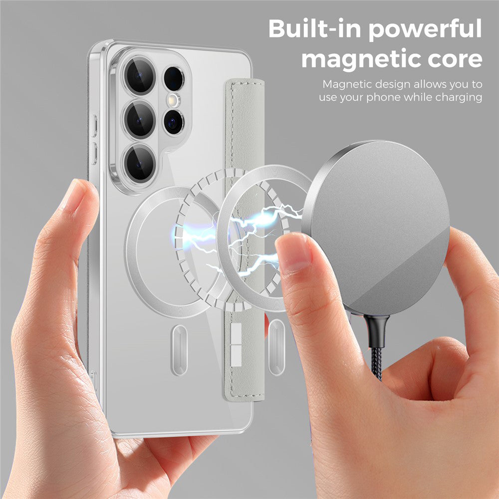 MagSafe tok Samsung Galaxy S26 Ultra-hoz, Techsuit, SmartMag Book, Szürke