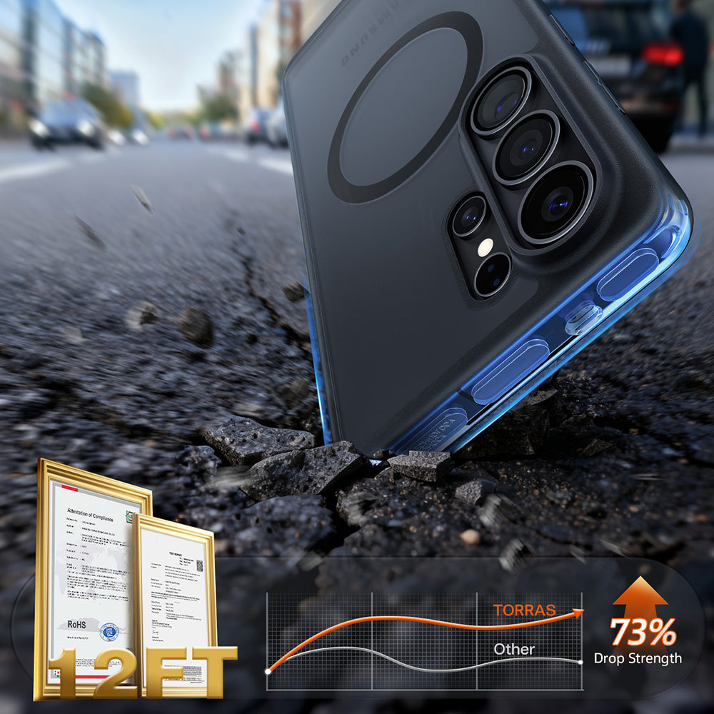 MagSafe tok Samsung Galaxy S26 Ultra S948-hez, Torras, Guardian, Fekete