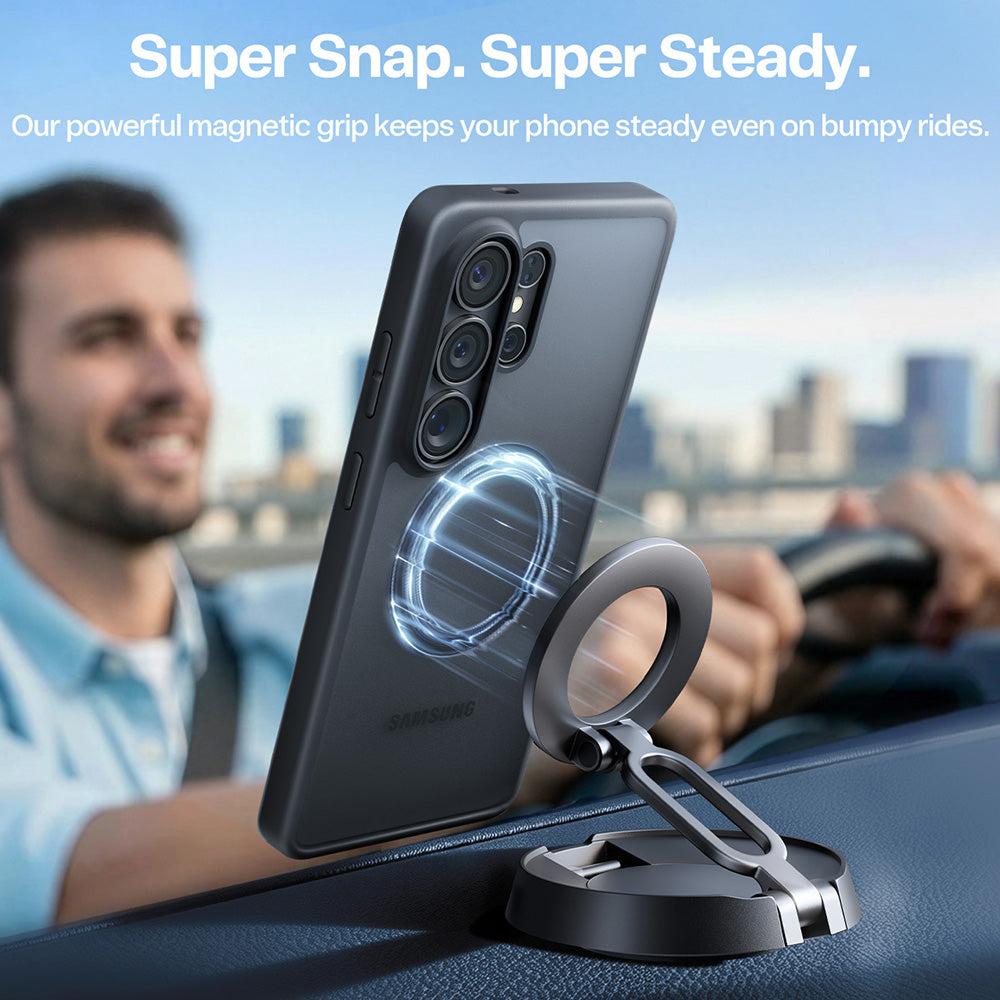 MagSafe tok Samsung Galaxy S26 Ultra S948-hez, Torras, Guardian, Fekete