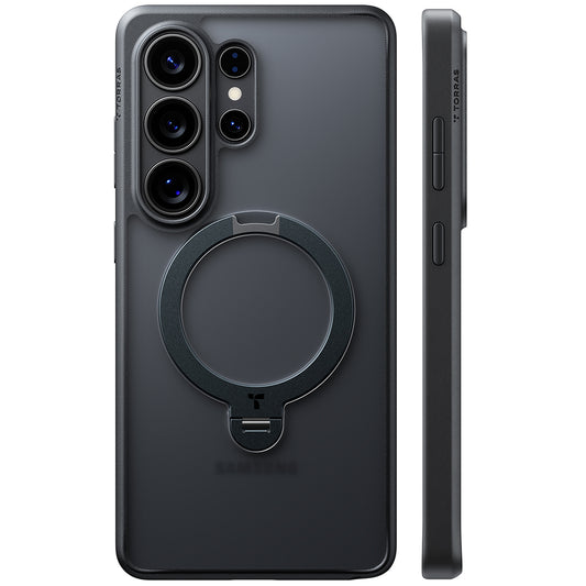MagSafe tok Samsung Galaxy S26 Ultra-hoz, Torras, Ostand Spin, Fekete