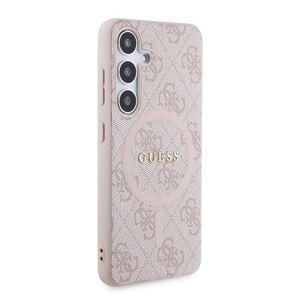 MagSafe tok Samsung Galaxy Z Flip7 F766-hoz, Guess, 4G Collection, Rózsaszín