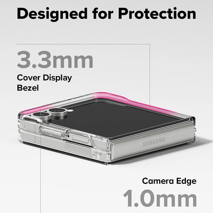 MagSafe Case for Samsung Galaxy Z Flip7 F766, Ringke, Fusion, Transparent