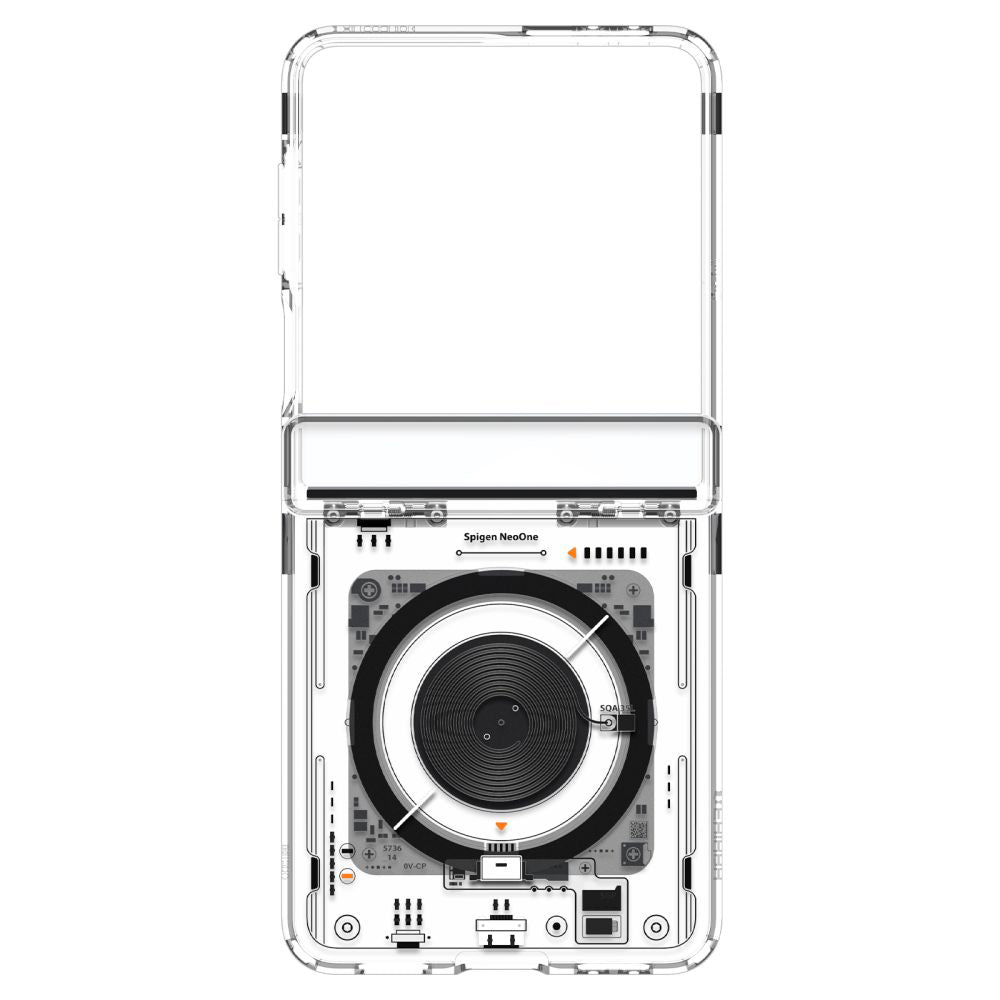 MagSafe tok Samsung Galaxy Z Flip7 F766-hoz, Spigen, Ultra Hybrid Pro Neo One, Átlátszó ACS09560