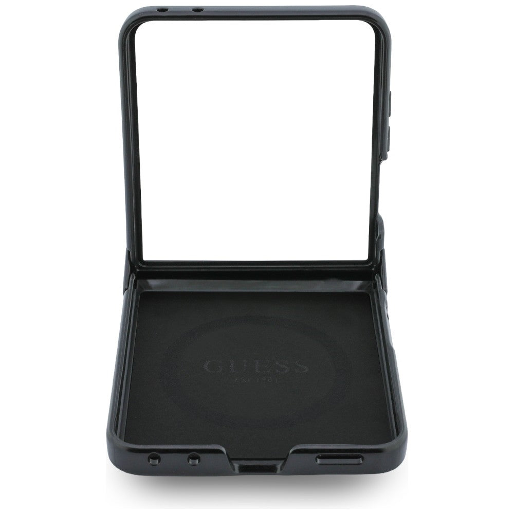 MagSafe tok Samsung Galaxy Z Flip8 F776-hez, Guess, 4G Leather Classic, Barna