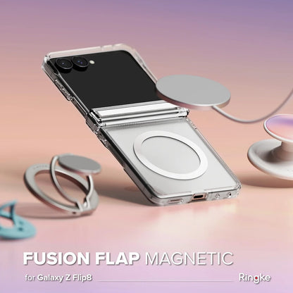 MagSafe tok Samsung Galaxy Z Flip8 F776-hez, Ringke, Fusion Flap, Átlátszó