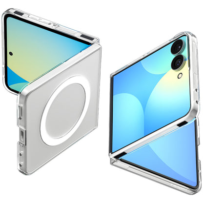 MagSafe tok Samsung Galaxy Z Flip8 F776-hez, Spigen, Air Skin, Átlátszó Fehér ACS11521