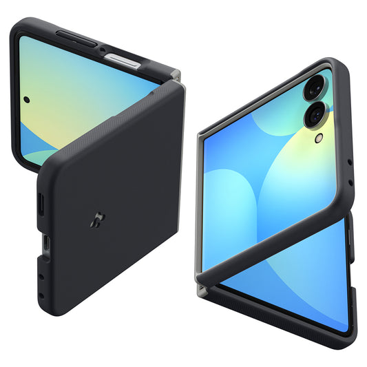 MagSafe tok Samsung Galaxy Z Flip8 F776-hez, Spigen, Caseology Nano Pop, Fekete ACS11523