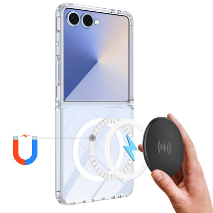 MagSafe Case for Samsung Galaxy Z Flip8 F776, Techsuit, Pro, Transparent