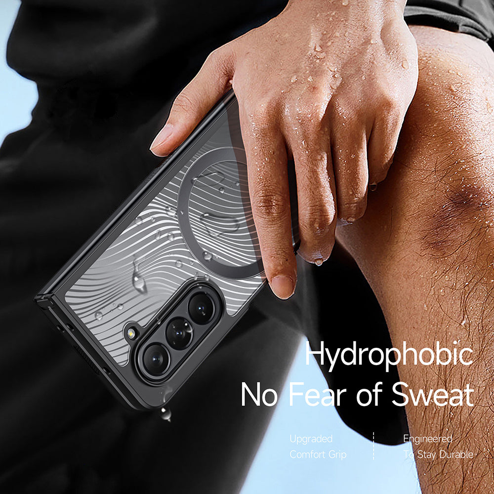 MagSafe tok Samsung Galaxy Z Fold5 F946-hez, DUX DUCIS, Aimo, Fekete