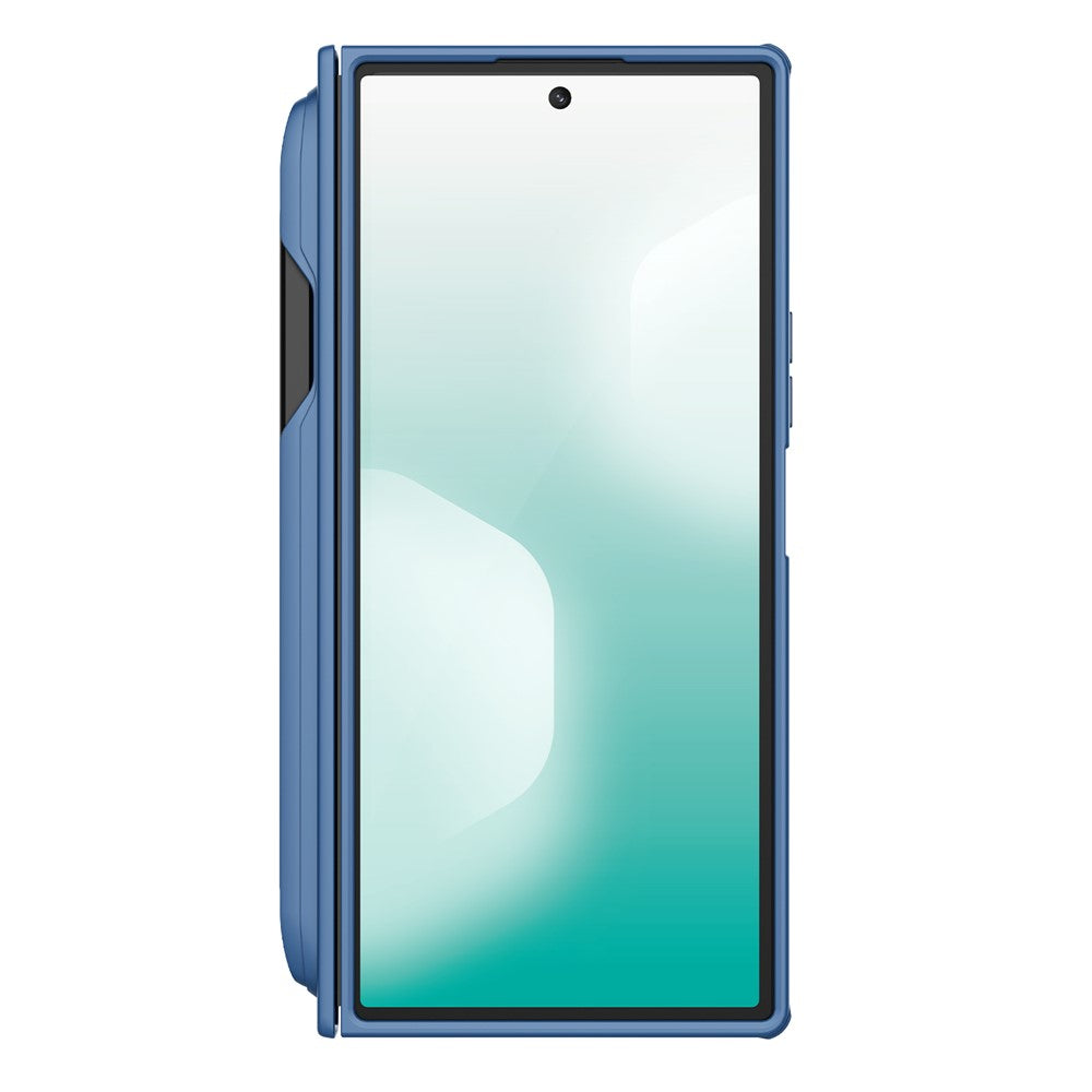 MagSafe tok Samsung Galaxy Z Fold7 F966-hez, Nillkin, Super Frosted Shield tolltartóval, kék