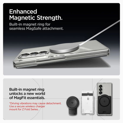 MagSafe tok Samsung Galaxy Z Fold7 F966-hoz, Spigen, Air Skin, Átlátszó