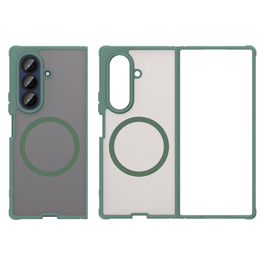 MagSafe tok Samsung Galaxy Z Fold7 F966-hez, Techsuit, HaloFrost II, Zöld
