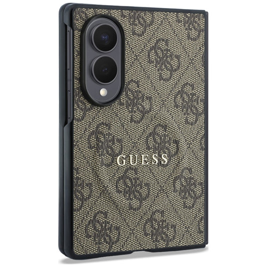 MagSafe tok Samsung Galaxy Z Fold8 F971-hez, Guess, 4G Leather Classic, Barna