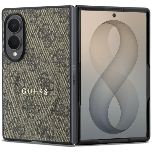 MagSafe tok Samsung Galaxy Z Fold8 F971-hez, Guess, 4G Leather Classic, Barna
