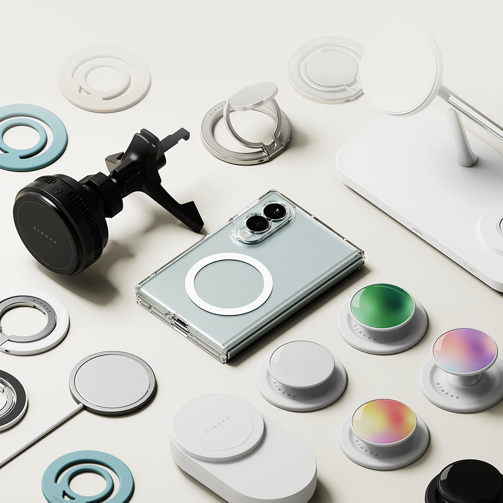MagSafe tok Samsung Galaxy Z Fold8 F971 készülékhez, Ringke, Fusion, átlátszó