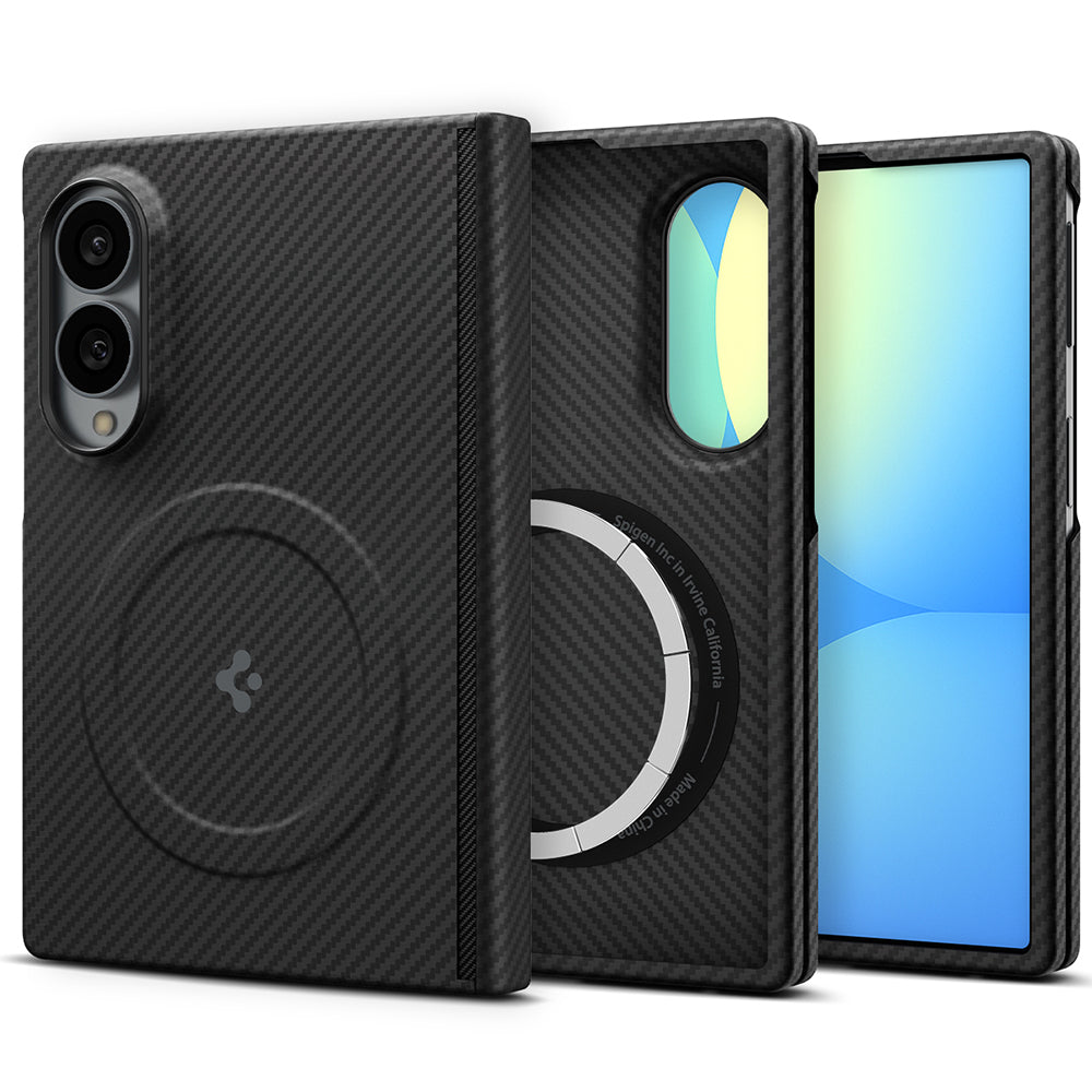 MagSafe tok Samsung Galaxy Z Fold8 F971-hez, Spigen, Air Skin, Fekete ACS11953