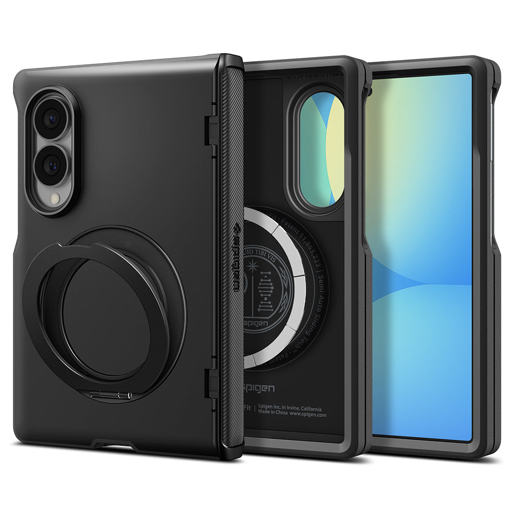 MagSafe tok Samsung Galaxy Z Fold8 F971-hez, Spigen, Slim Armor Pro S, Fekete ACS11779