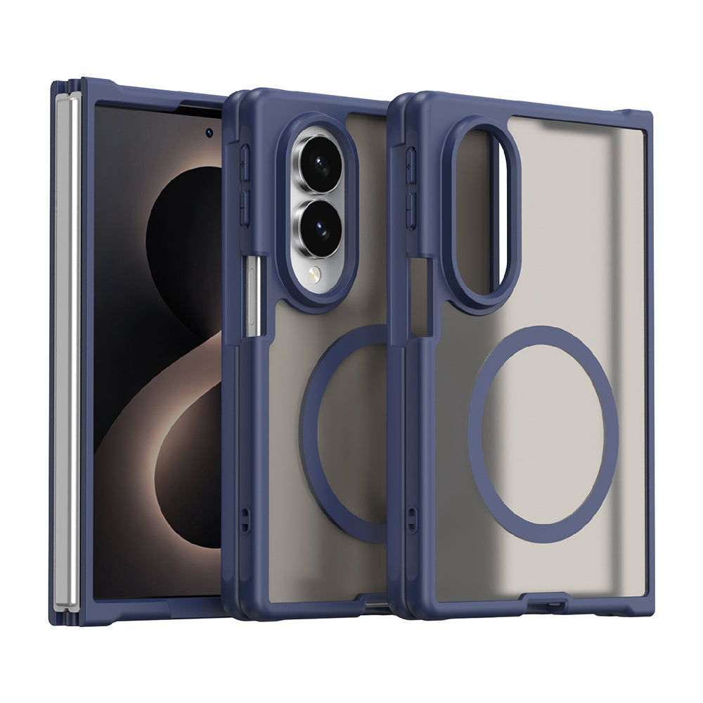 MagSafe Case for Samsung Galaxy Z Fold8 F971, Techsuit, HaloFrost II, Navy Blue