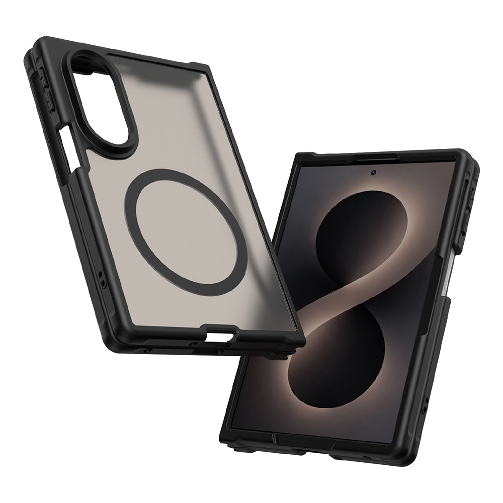 MagSafe tok Samsung Galaxy Z Fold8 F971-hez, Techsuit, HaloFrost II, Fekete