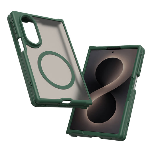 MagSafe tok Samsung Galaxy Z Fold8 F971-hez, Techsuit, HaloFrost II, Zöld