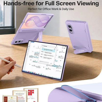 MagSafe Case for Samsung Galaxy Z Fold8 F971, Torras, Ostand L1 Guardian, Light Purple