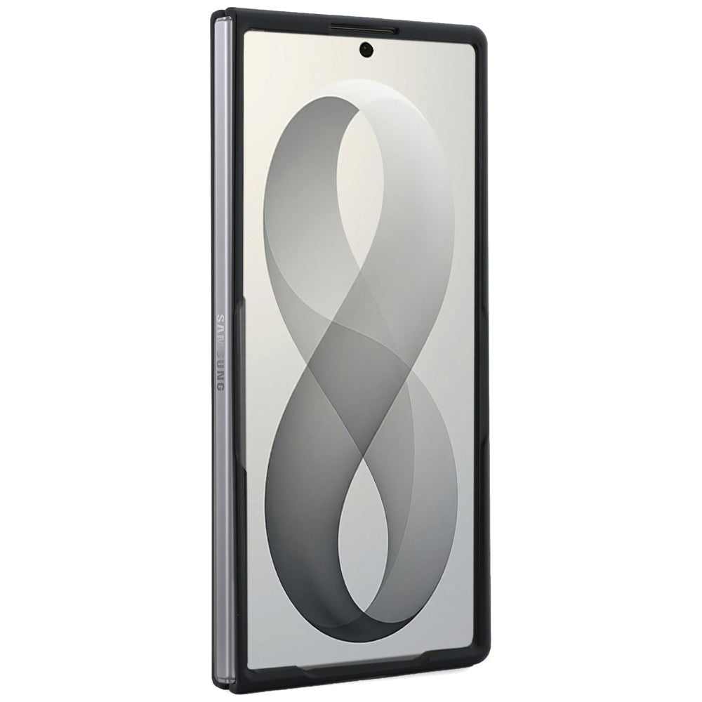 MagSafe tok Samsung Galaxy Z Fold8 Ultra F976-hez, Guess, Gyűrűs Állvány Barázdált Klasszikus Logó, Bézs