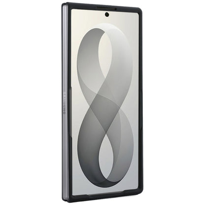 MagSafe tok Samsung Galaxy Z Fold8 Ultra F976-hez, Guess, Gyűrűs Állvány Barázdált Klasszikus Logó, Bézs