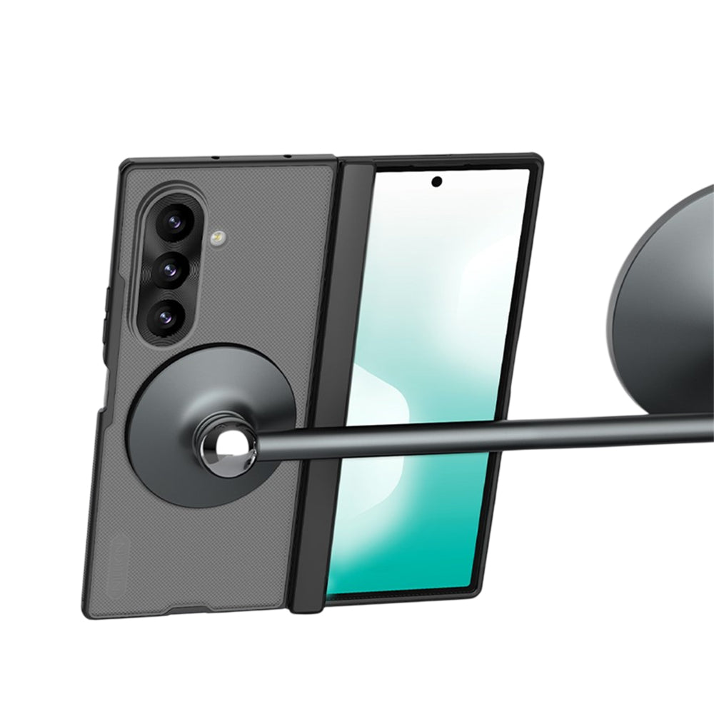 MagSafe tok Samsung Galaxy Z Fold8 Ultra F976-hez, Nillkin, Super Frosted Shield, Fekete Áttetsző