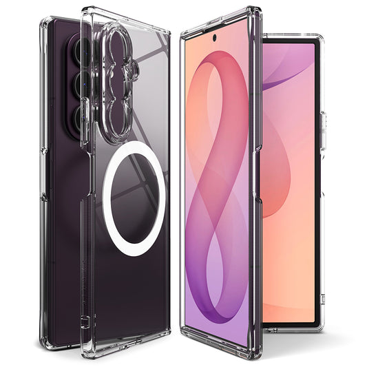 MagSafe tok Samsung Galaxy Z Fold8 Ultra F976-hez, Ringke, Fusion, Átlátszó