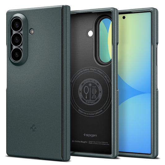 MagSafe Case for Samsung Galaxy Z Fold8 Ultra F976, Spigen, Air Fit Pro, Green ACS11493