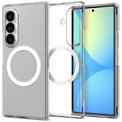 MagSafe tok Samsung Galaxy Z Fold8 Ultra F976-hez, Spigen, Air Skin, Átlátszó Fehér ACS11505