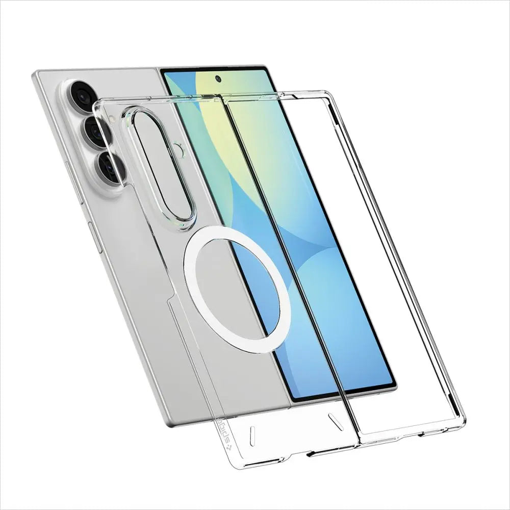 MagSafe tok Samsung Galaxy Z Fold8 Ultra F976-hez, Spigen, Air Skin, Átlátszó Fehér ACS11505