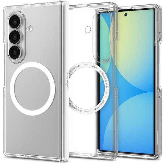 MagSafe tok Samsung Galaxy Z Fold8 Ultra F976-hez, Spigen, Ultra Hybrid Pro, Átlátszó Fehér ACS11506