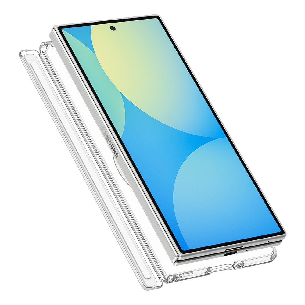 MagSafe Case for Samsung Galaxy Z Fold8 Ultra F976, Spigen, Ultra Hybrid Pro, Clear White ACS11506