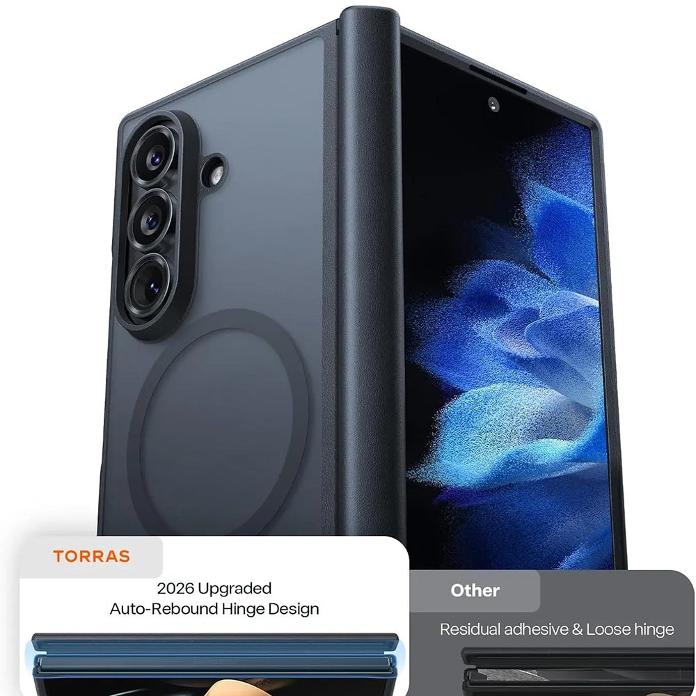 MagSafe tok Samsung Galaxy Z Fold8 Ultra F976-hez, Torras, Guardian, Fekete